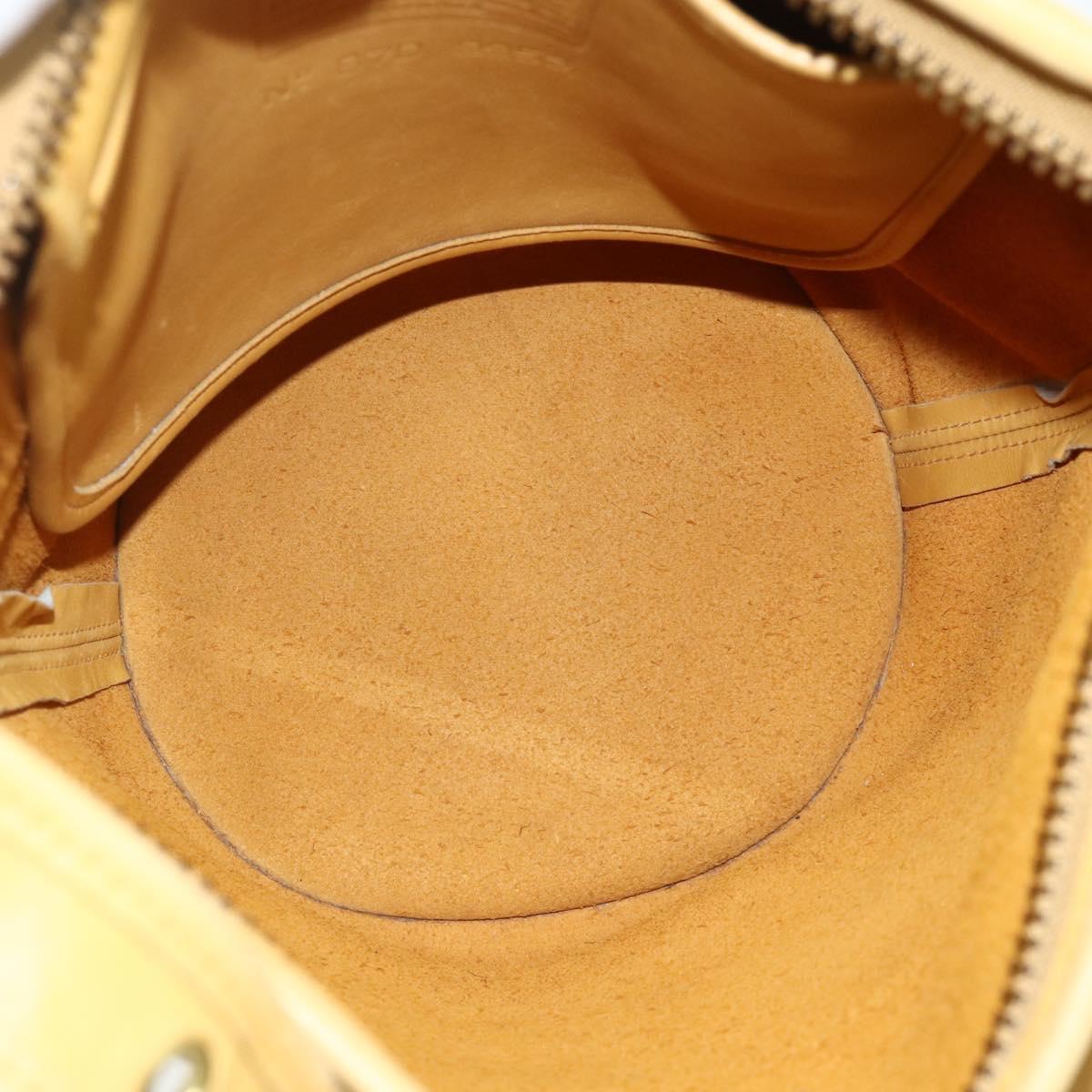 Coach Ergo Shoulder Bag Leather Yellow Gold Auth 178763A