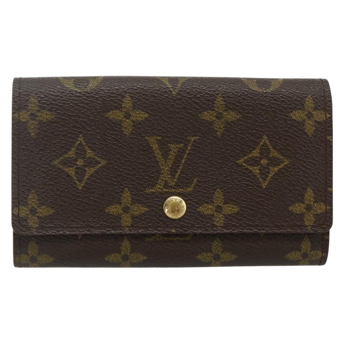 LOUIS VUITTON Monogram Porte Monnaie Zip Wallet M61735 LV Auth 178783