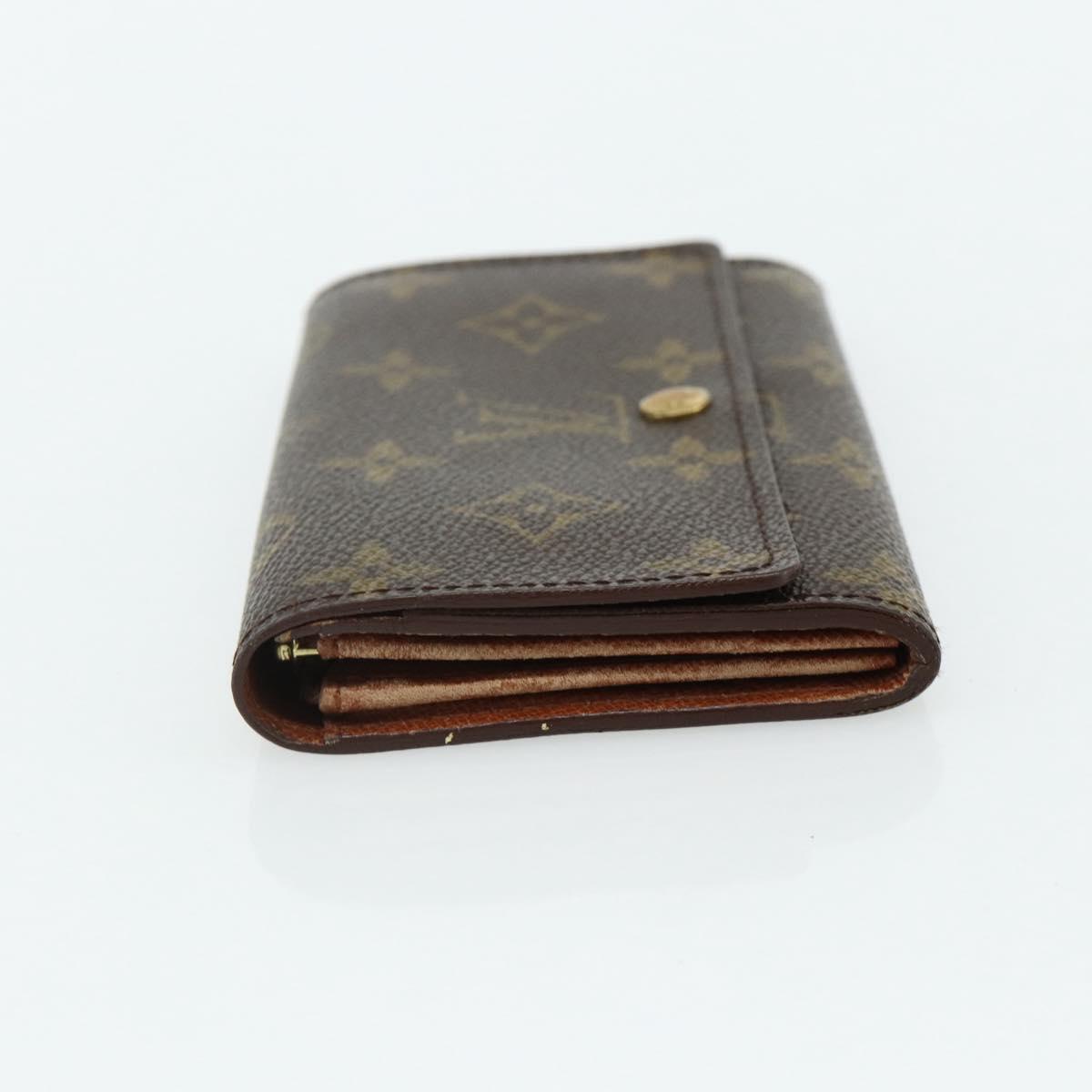 LOUIS VUITTON Monogram Porte Monnaie Zip Wallet M61735 LV Auth 178783