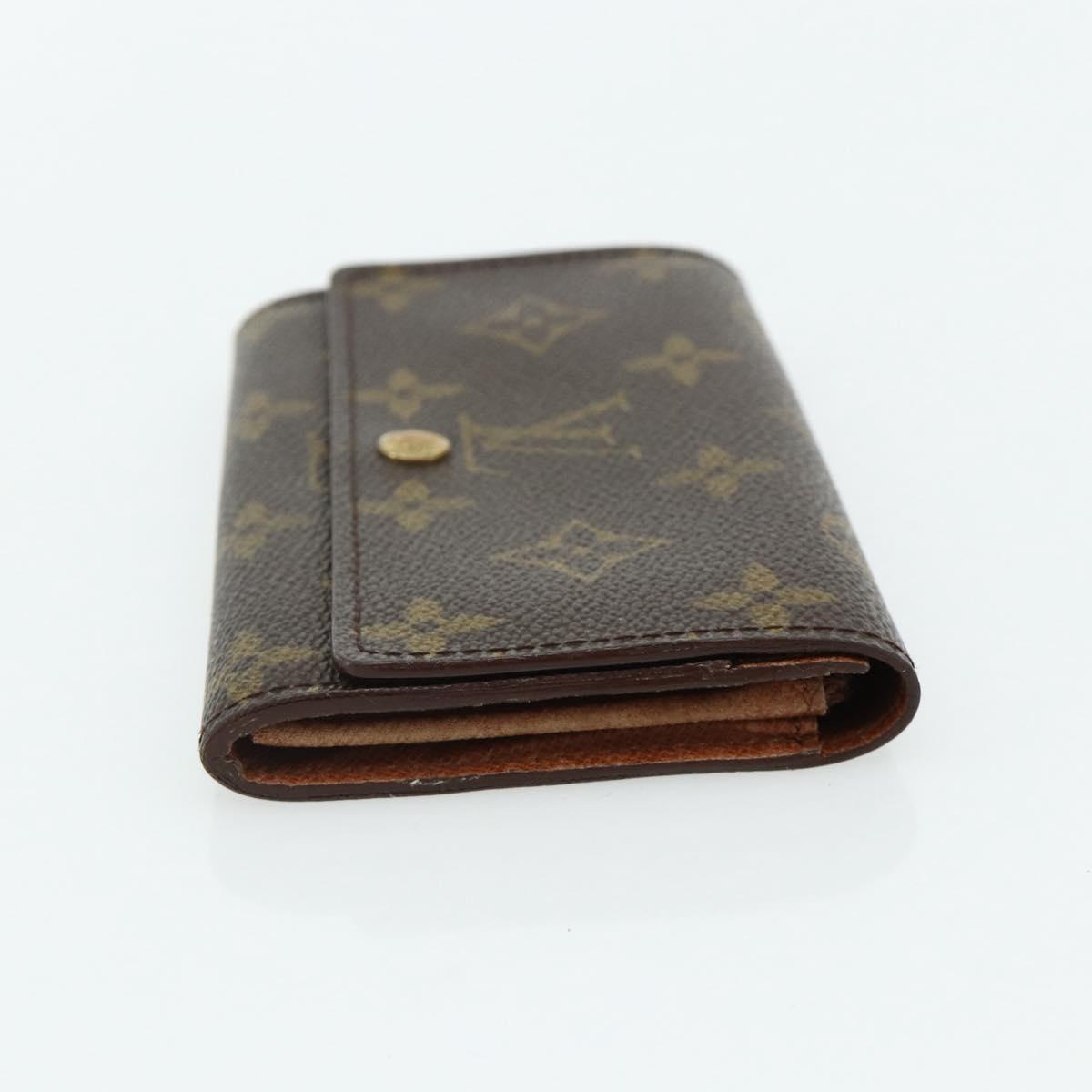 LOUIS VUITTON Monogram Porte Monnaie Zip Wallet M61735 LV Auth 178783