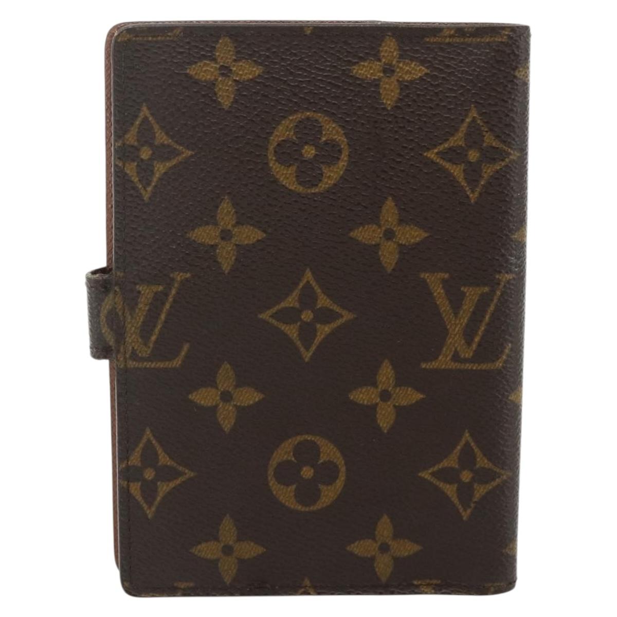 LOUIS VUITTON Monogram Agenda PM Day Planner Cover R20005 LV Auth 178786