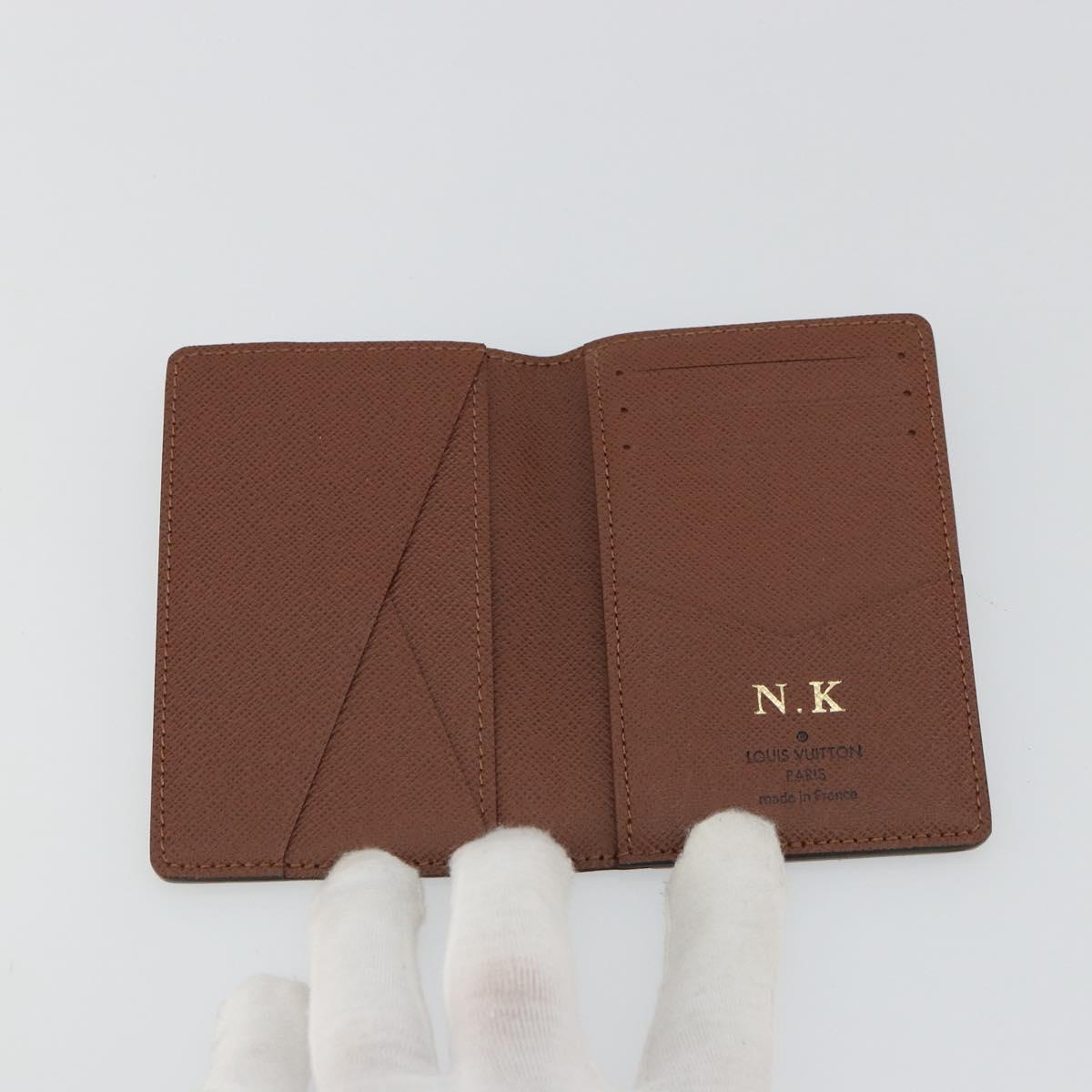 LOUIS VUITTON Monogram Organizer De Poch Card Case M60502 LV Auth 178787A