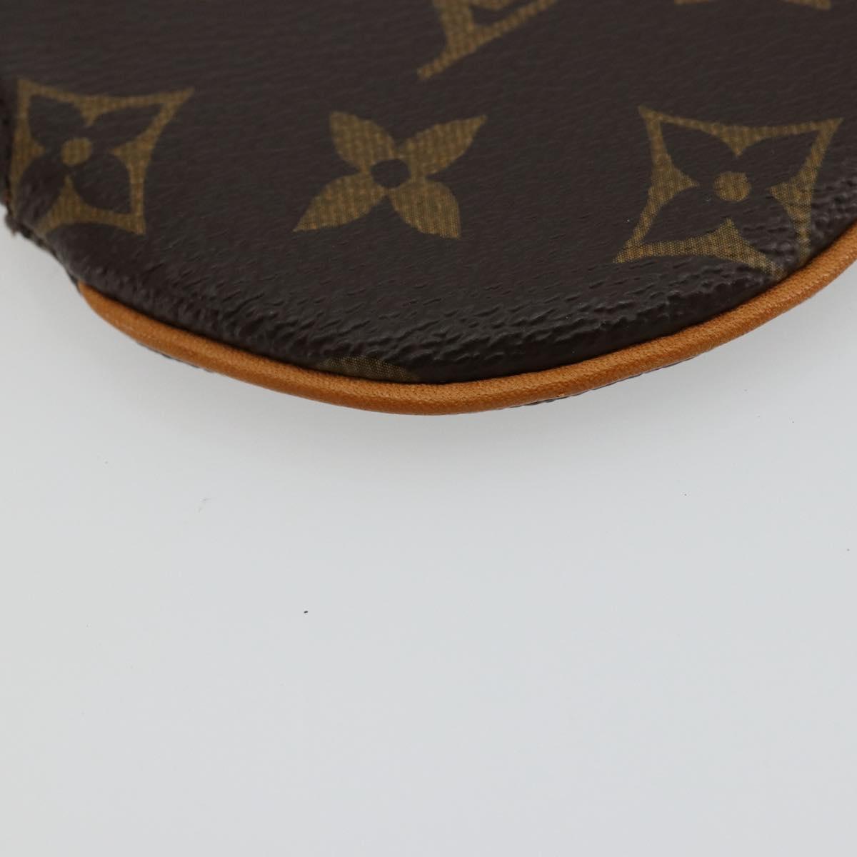 LOUIS VUITTON Monogram Porte Monnaie Round Coin Purse M61926 LV Auth 178792A