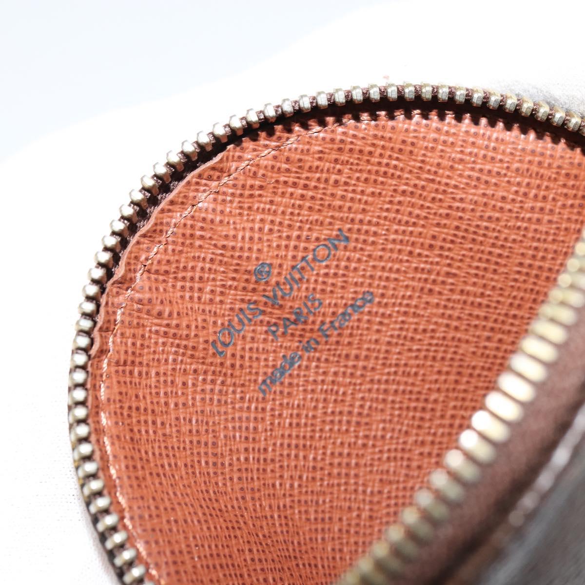LOUIS VUITTON Monogram Porte Monnaie Round Coin Purse M61926 LV Auth 178792A