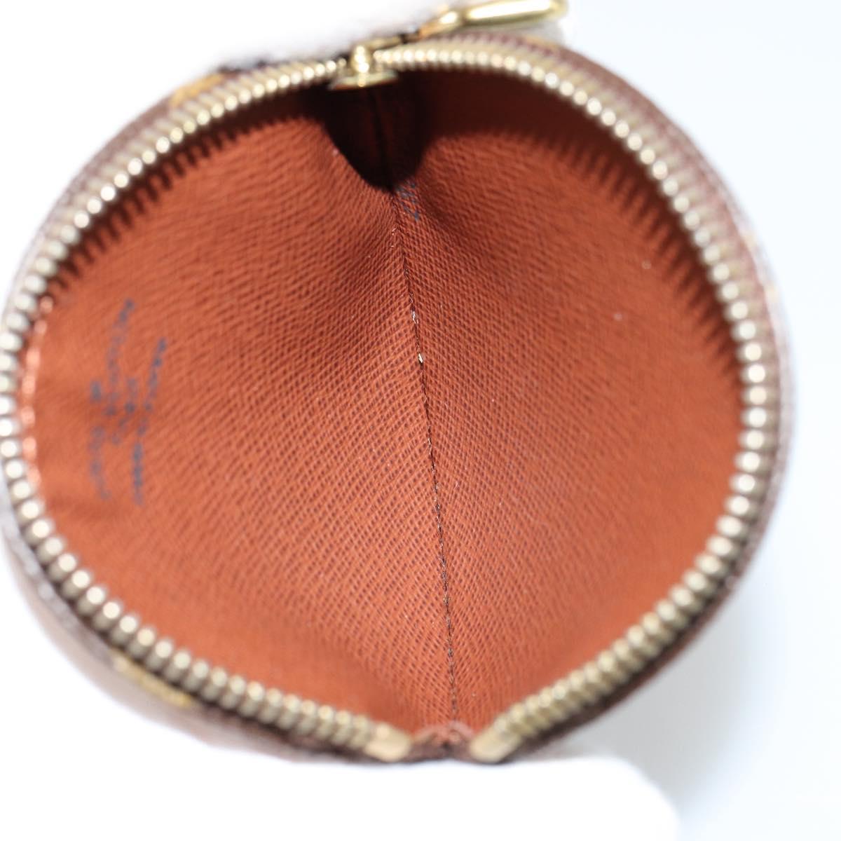 LOUIS VUITTON Monogram Porte Monnaie Round Coin Purse M61926 LV Auth 178792A