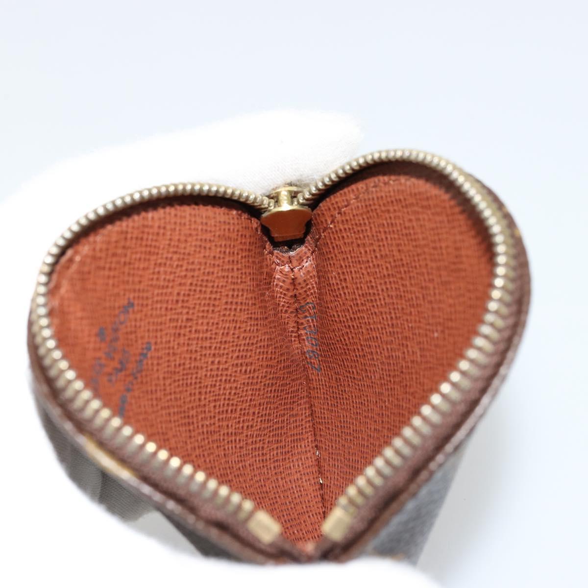 LOUIS VUITTON Monogram Porte Monnaie Round Coin Purse M61926 LV Auth 178792A