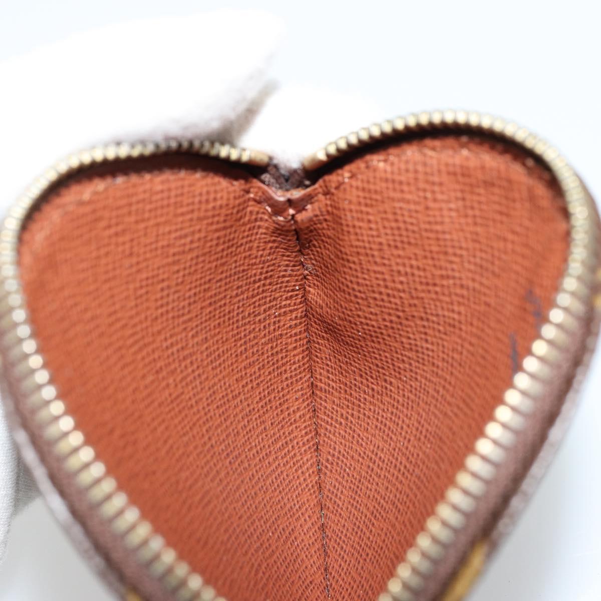 LOUIS VUITTON Monogram Porte Monnaie Round Coin Purse M61926 LV Auth 178792A