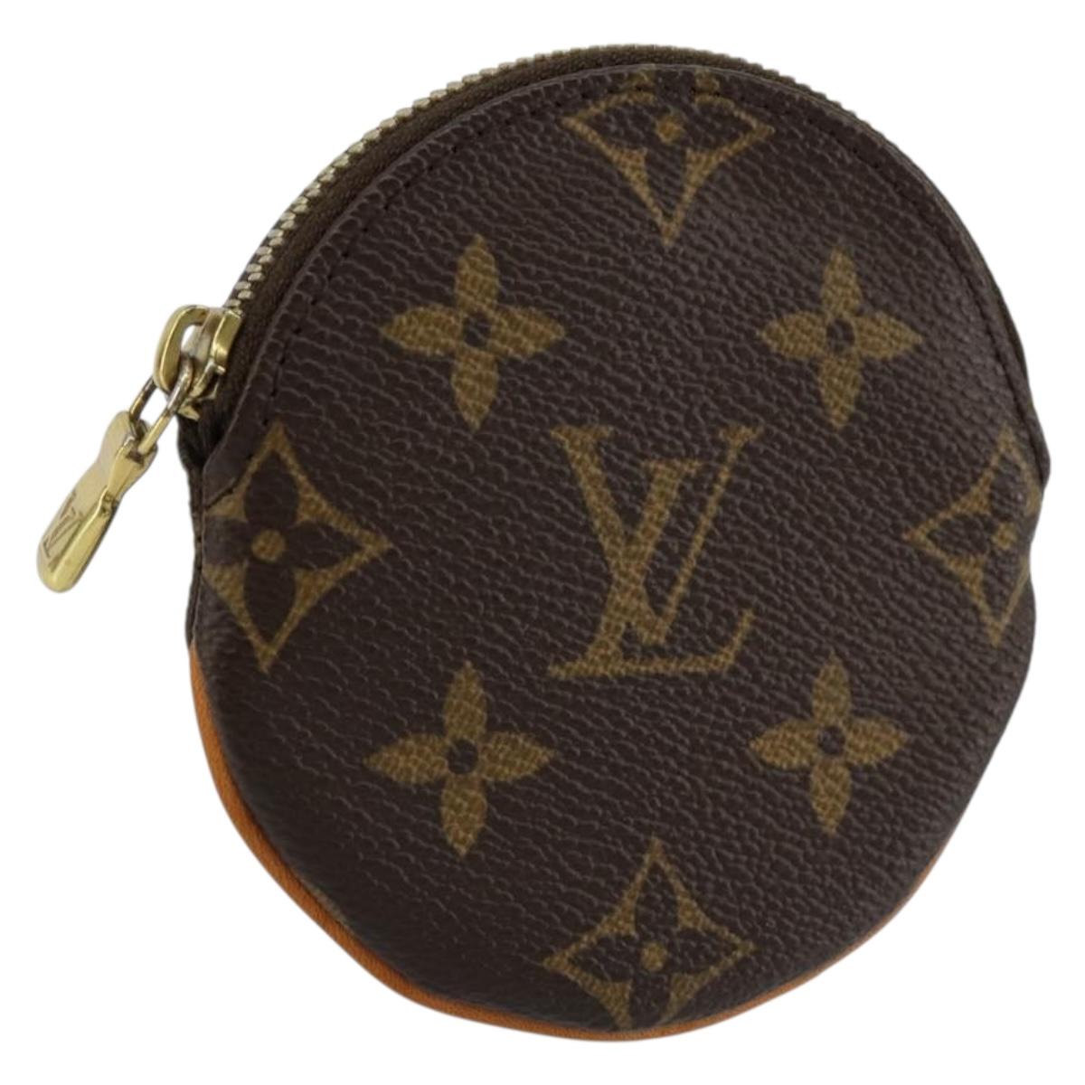 LOUIS VUITTON Monogram Porte Monnaie Round Coin Purse M61926 LV Auth 178792A