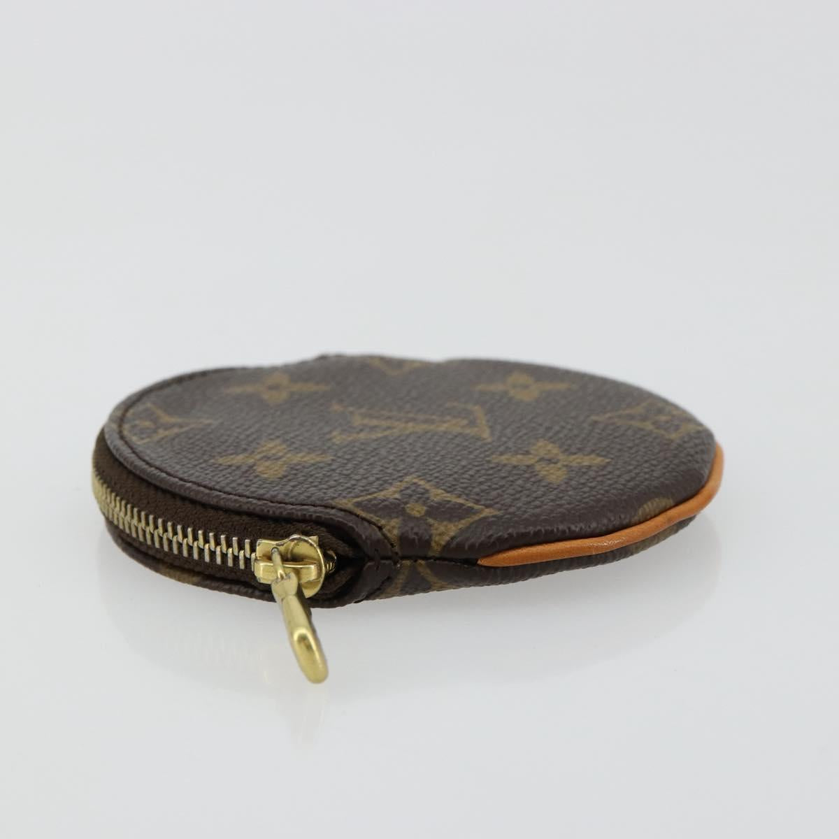LOUIS VUITTON Monogram Porte Monnaie Round Coin Purse M61926 LV Auth 178792A