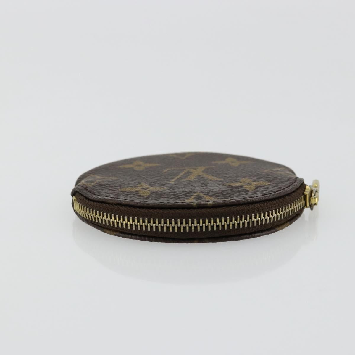 LOUIS VUITTON Monogram Porte Monnaie Round Coin Purse M61926 LV Auth 178792A