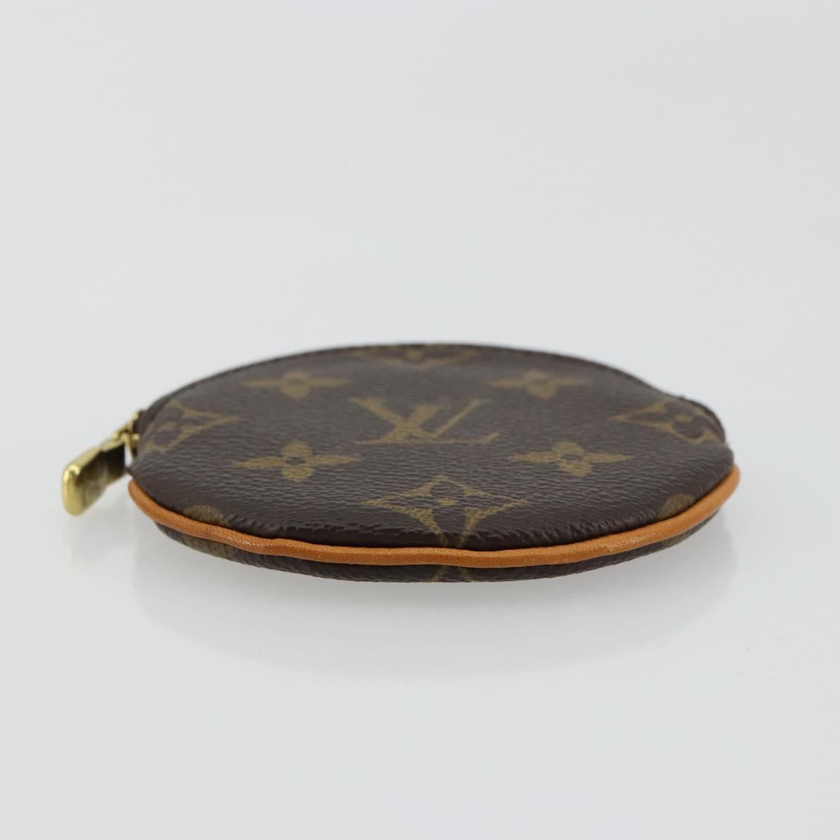 LOUIS VUITTON Monogram Porte Monnaie Round Coin Purse M61926 LV Auth 178792A