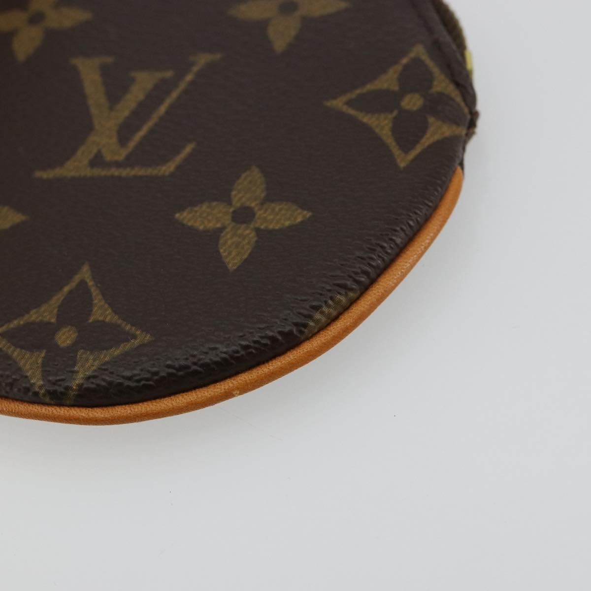 LOUIS VUITTON Monogram Porte Monnaie Round Coin Purse M61926 LV Auth 178792A