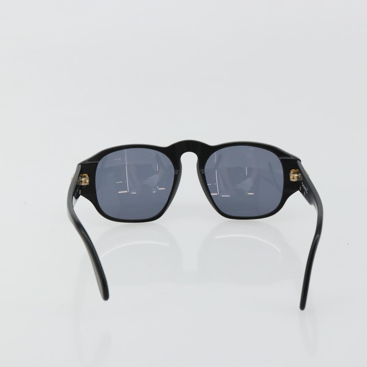 CHANEL COCO Mark Sunglasses plastic Black CC Auth 178797