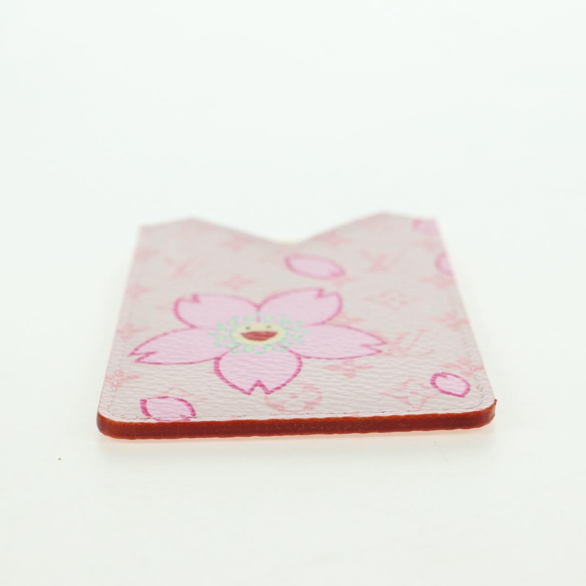 LOUIS VUITTON Monogram Cherry Blossom Etui Mirror Pink M92019 LV Auth 178799SAV