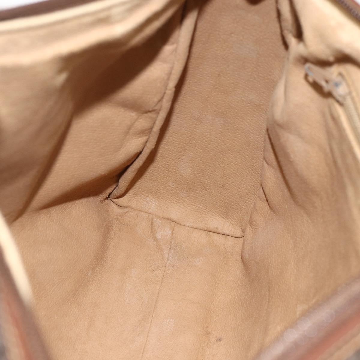 GUCCI GG Canvas Hand Bag Coated Canvas Brown Gold 002 58 0159 Auth 178806