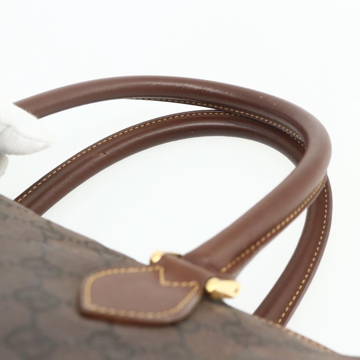 GUCCI GG Canvas Hand Bag Coated Canvas Brown Gold 002 58 0159 Auth 178806