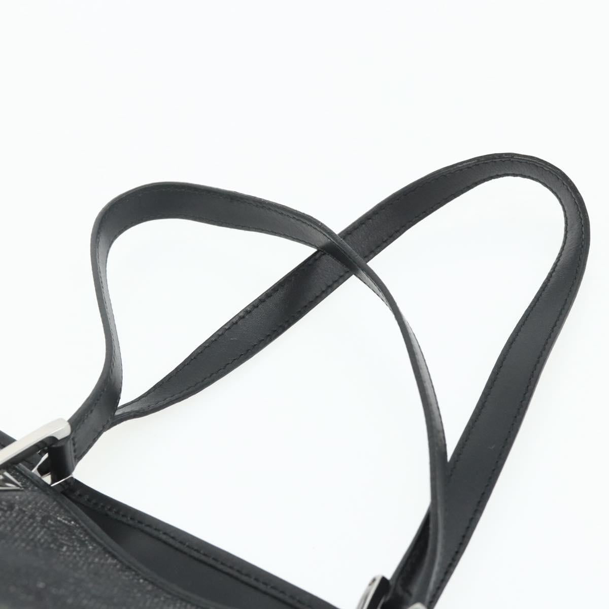 GUCCI GG Canvas Tote Bag Black Silver 31243 Auth 178818