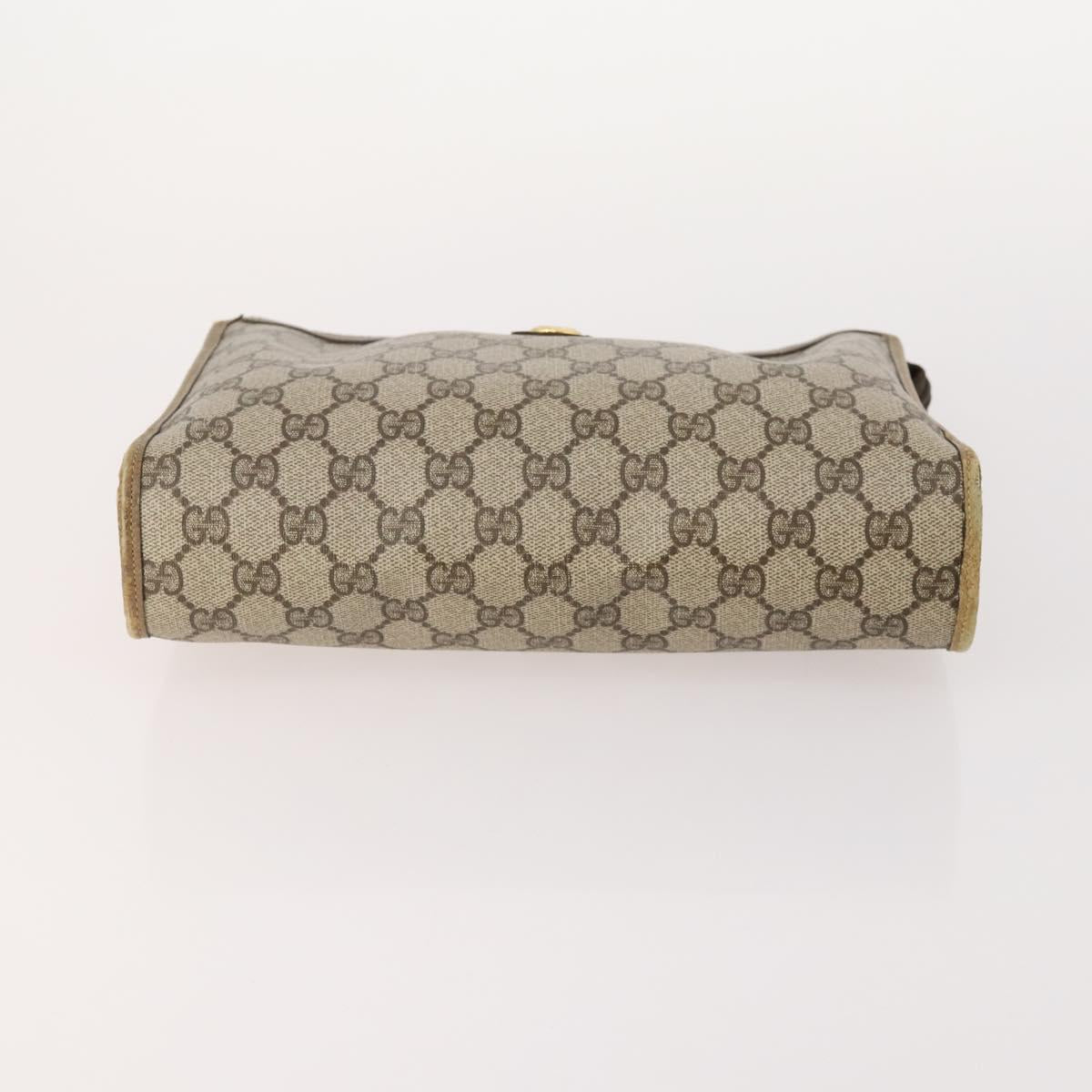GUCCI GG Supreme Micro GG Supreme Bag PVC 5 Set Beige Navy Auth 178838
