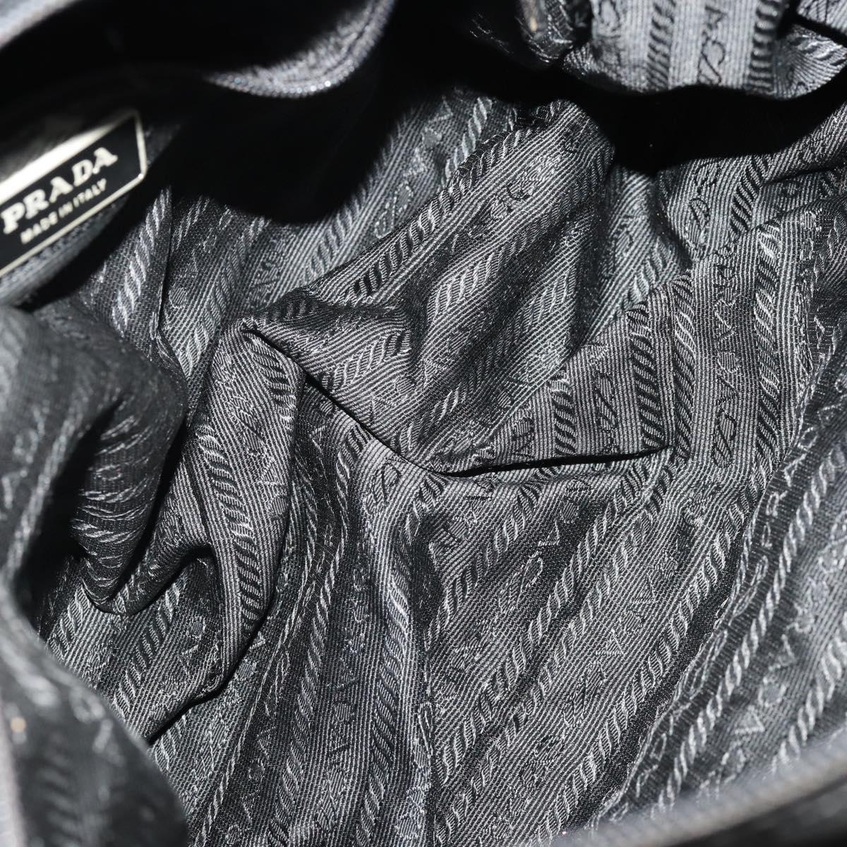 PRADA Shoulder Bag Nylon 5 Set Black Light Blue Navy Auth 178839