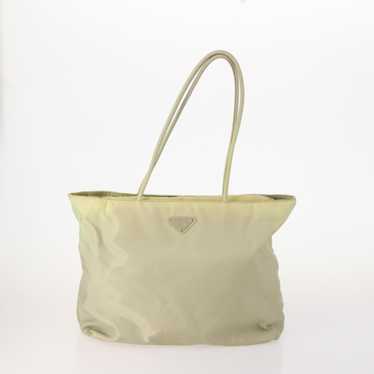 PRADA Hand Bag Nylon 4 Set Black Silver Green Auth 178840