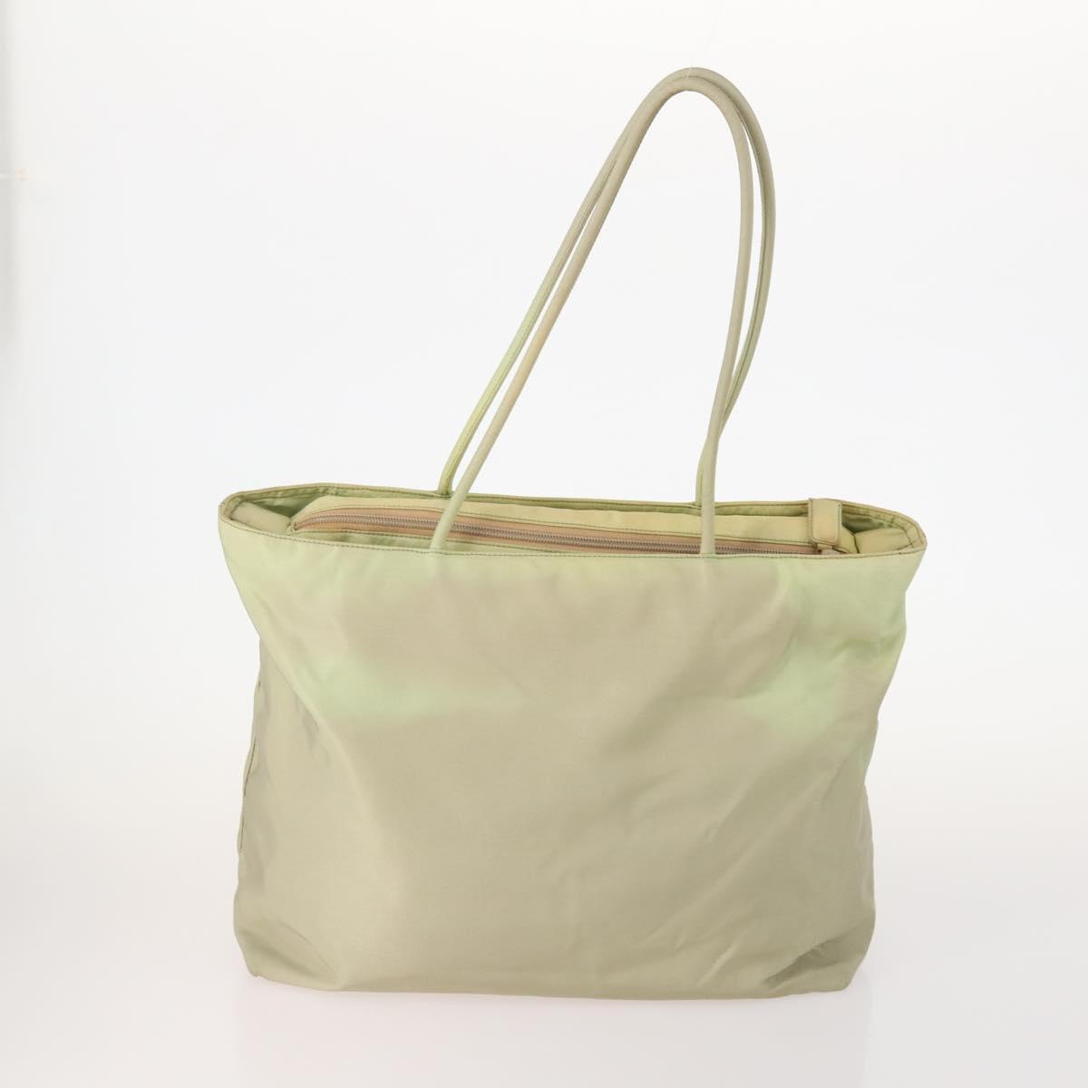 PRADA Hand Bag Nylon 4 Set Black Silver Green Auth 178840