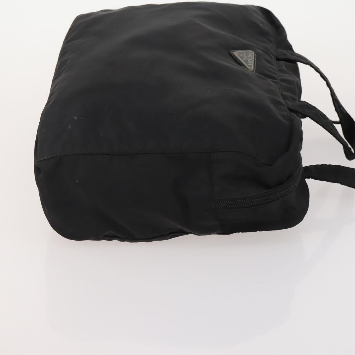 PRADA Shoulder Bag Nylon 4 Set Black Khaki Auth 178841