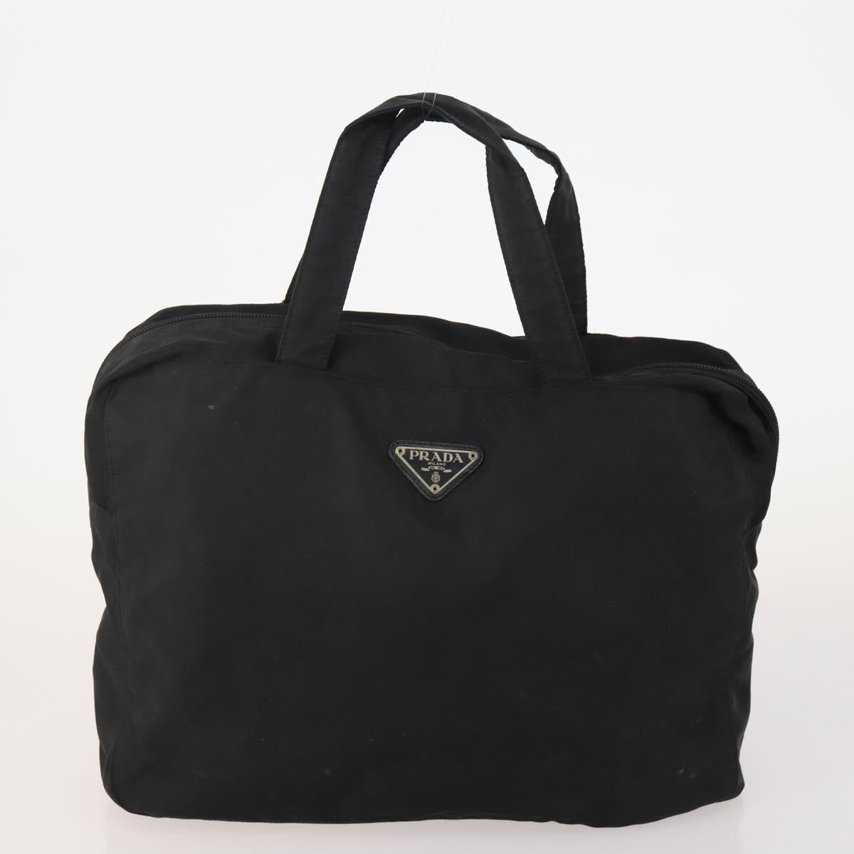 PRADA Shoulder Bag Nylon 4 Set Black Khaki Auth 178841