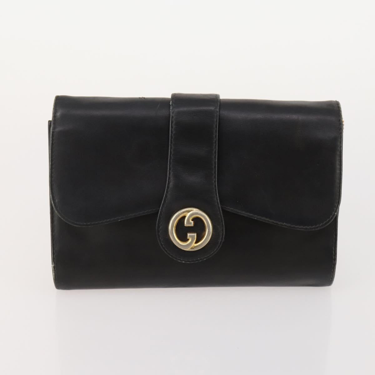 GUCCI GG Canvas GG Supreme Bag PVC Leather Nylon 3 Set Navy Blue Auth 178850