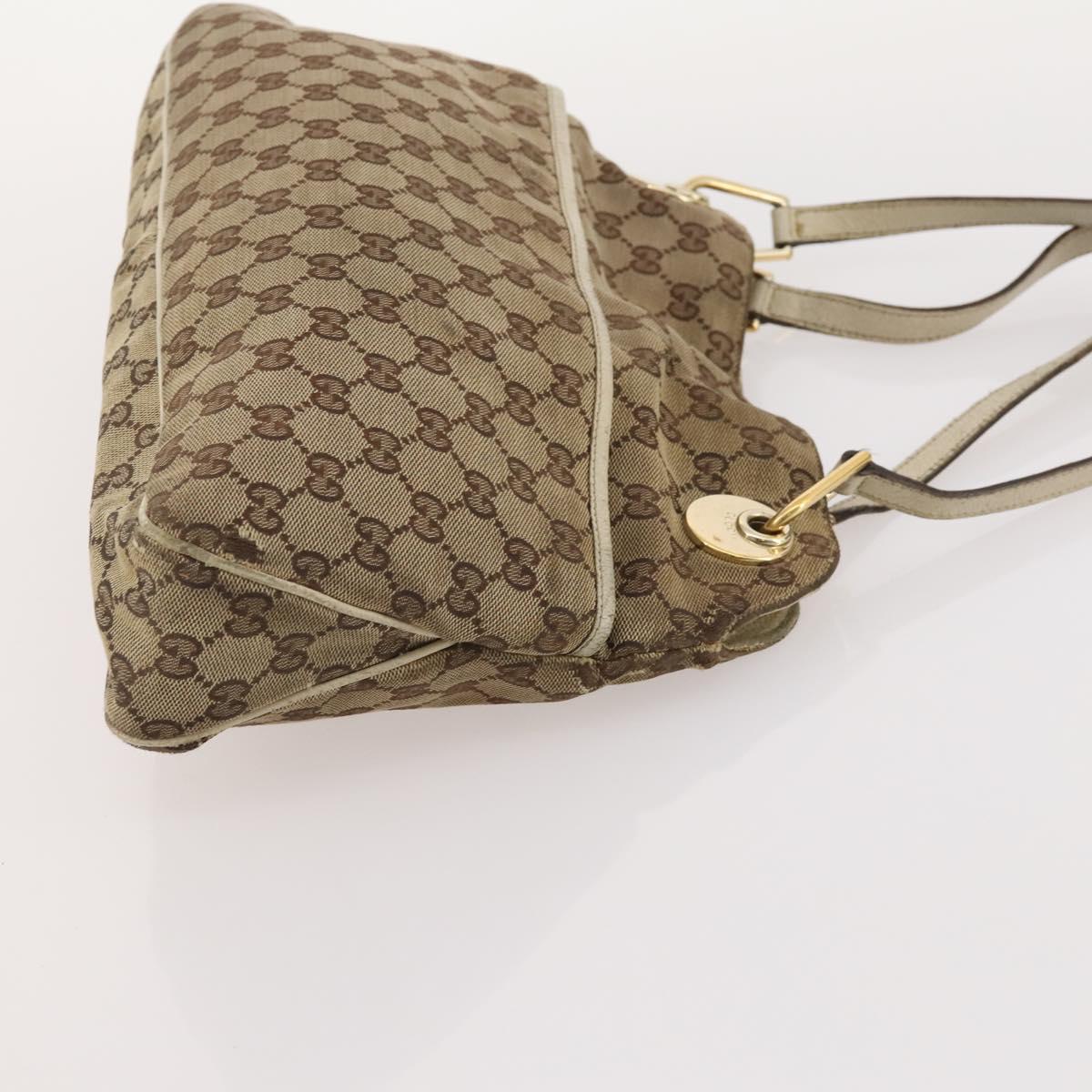 GUCCI GG Canvas Tote Bag 4 Set Navy Beige Auth 178851