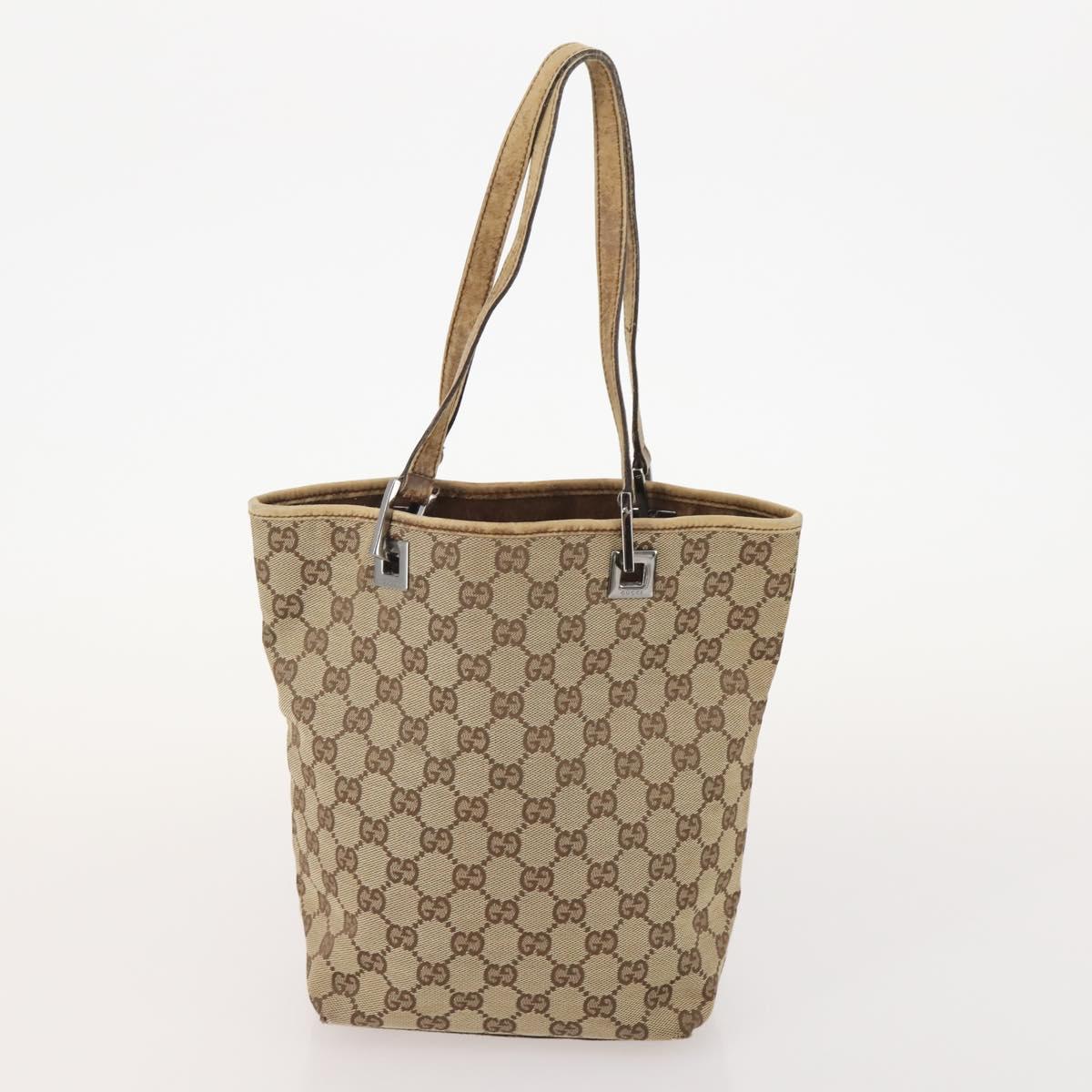 GUCCI GG Canvas Tote Bag 4 Set Beige Auth 178852