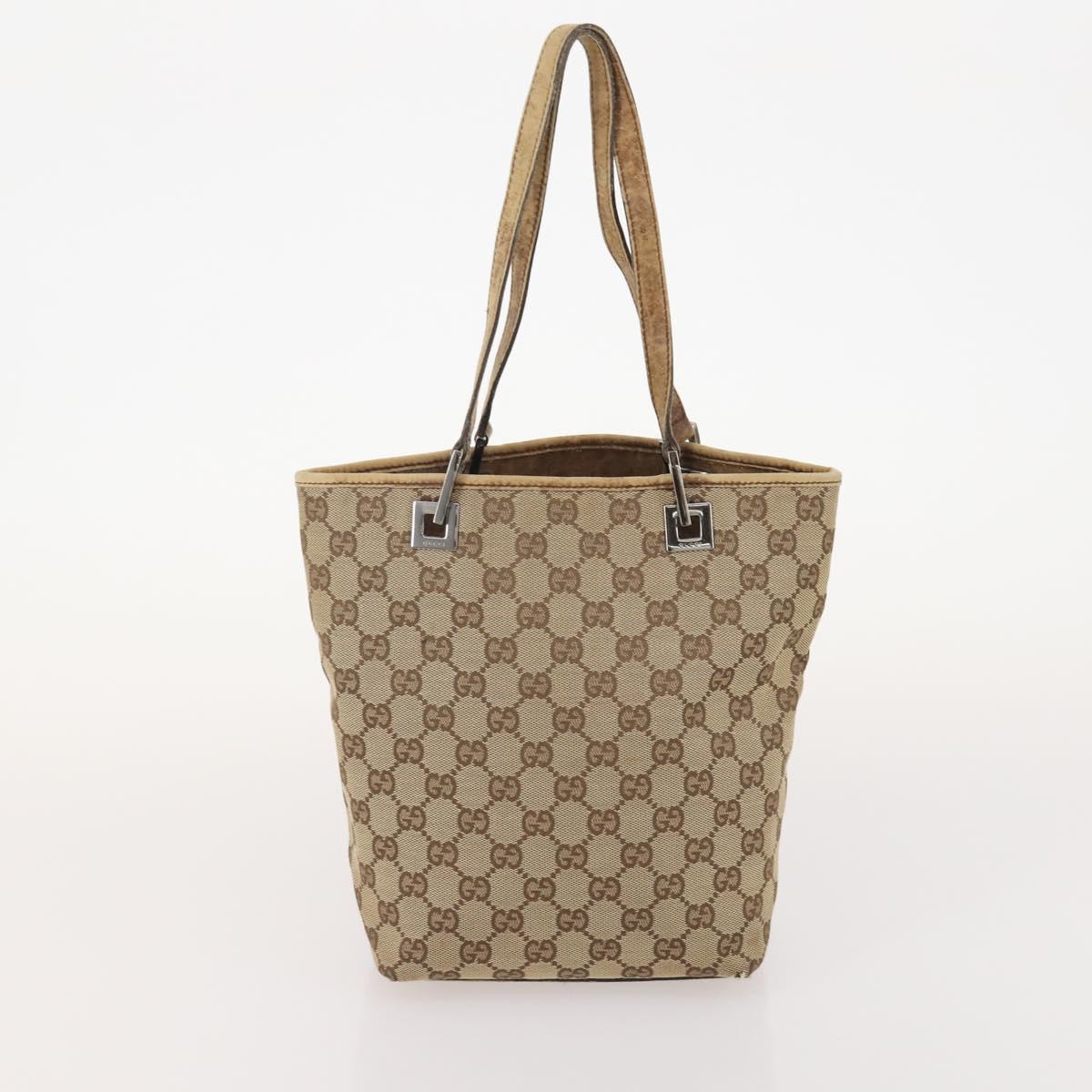 GUCCI GG Canvas Tote Bag 4 Set Beige Auth 178852