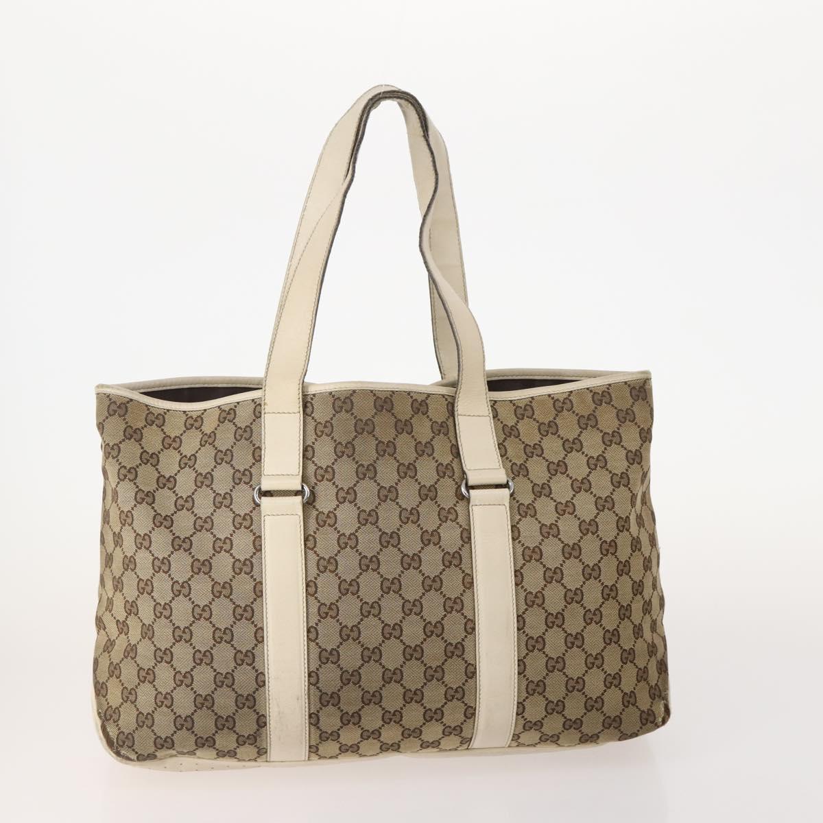 GUCCI GG Canvas Tote Bag 4 Set Beige Auth 178852