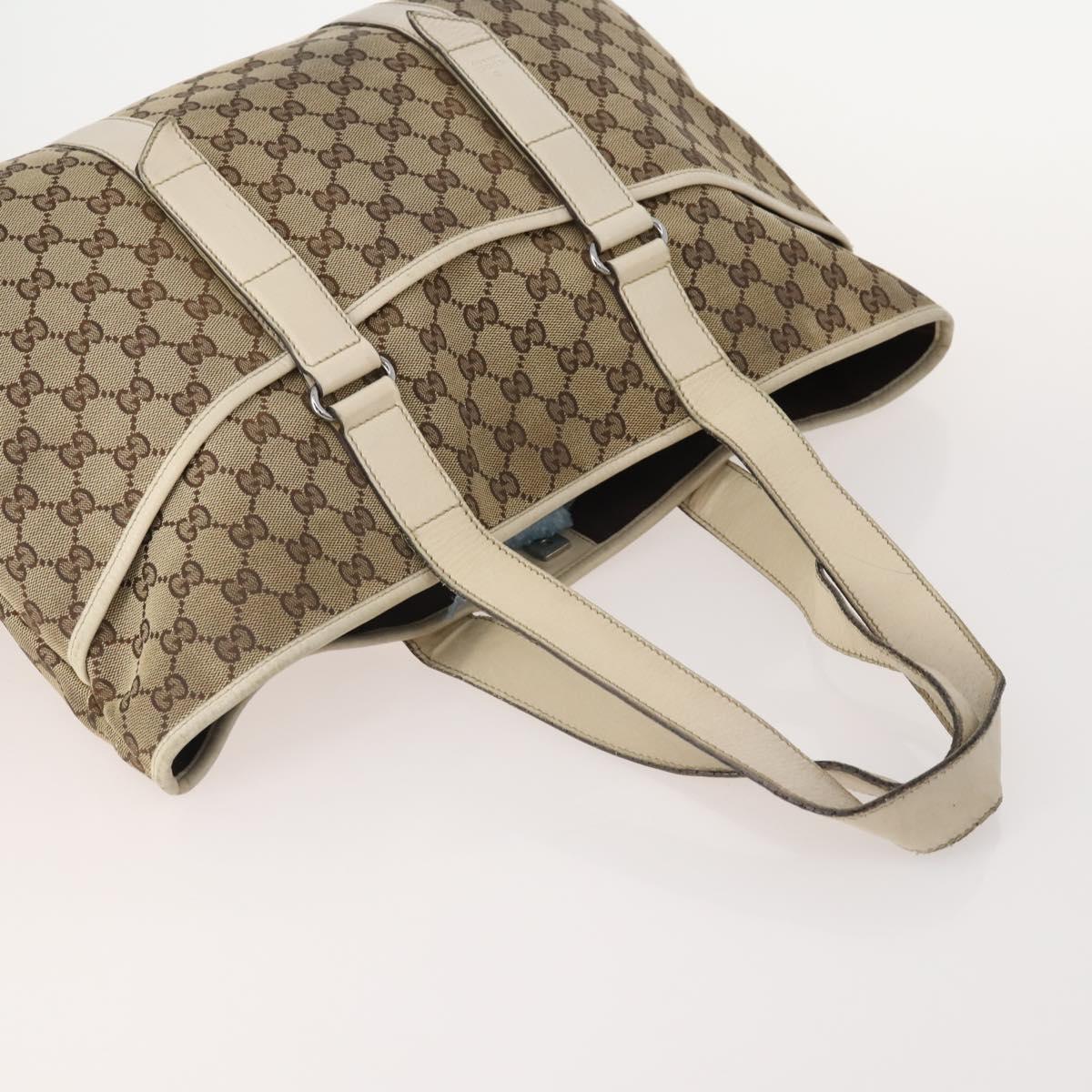 GUCCI GG Canvas Tote Bag 4 Set Beige Auth 178852