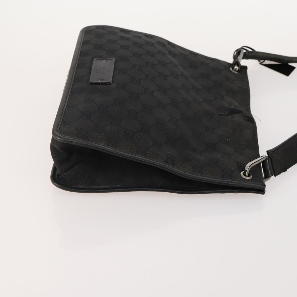 GUCCI GG Canvas Shoulder Bag 4 Set Black Beige Auth 178854
