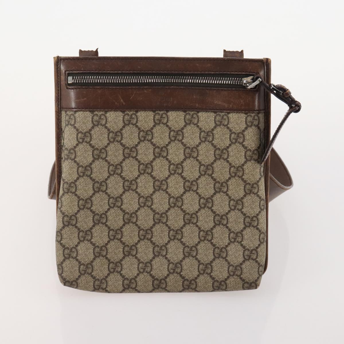 GUCCI GG Canvas Shoulder Bag 4 Set Black Beige Auth 178854