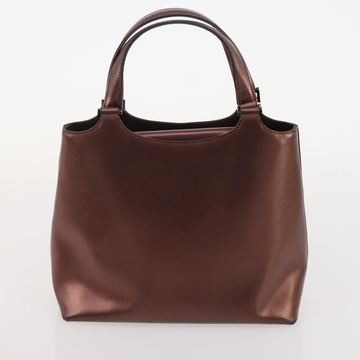 GIVENCHY Chloe Hand Bag Leather 3 Set Black Brown Auth 178857