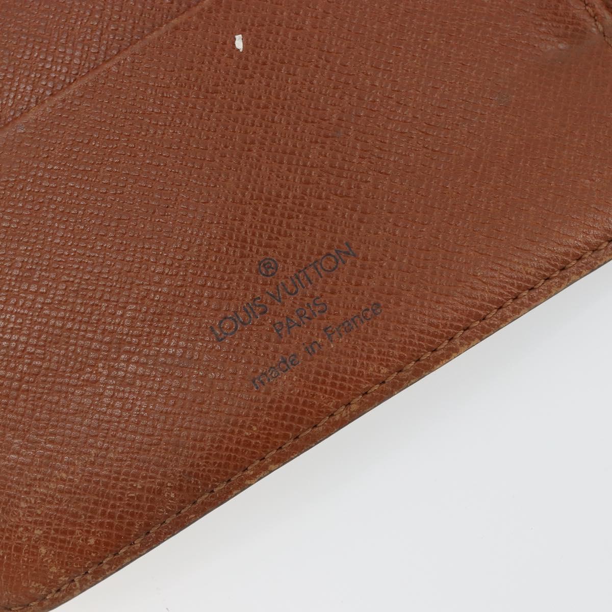 LOUIS VUITTON Monogram Agenda MM Day Planner Cover R20105 LV Auth 178870