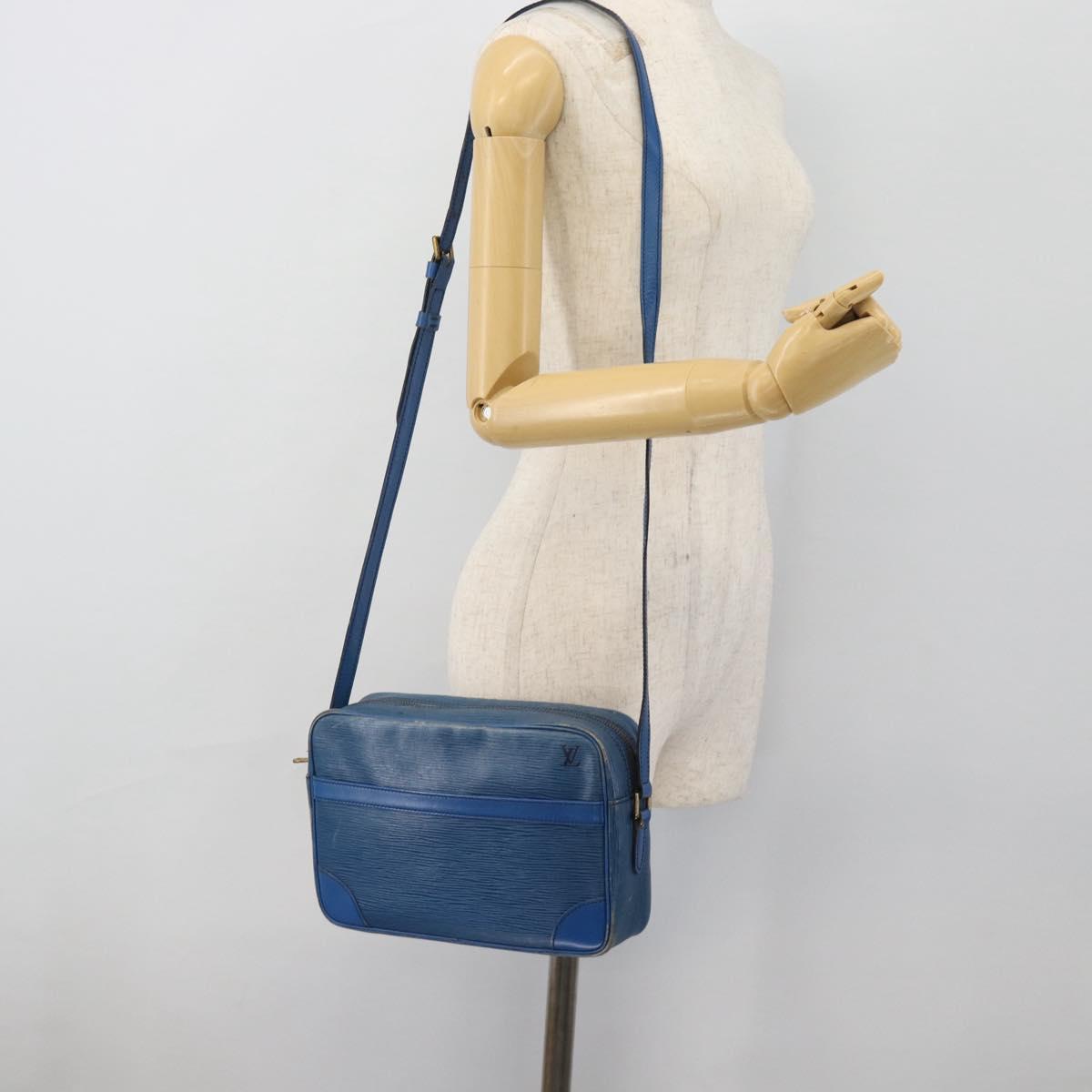 LOUIS VUITTON Epi Trocadero 27 Shoulder Bag Blue M52315 LV Auth 178883