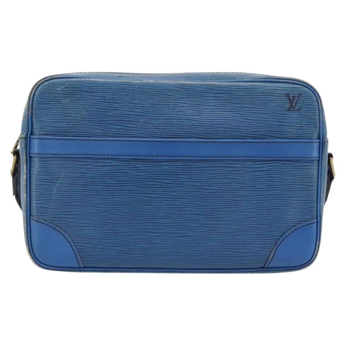 LOUIS VUITTON Epi Trocadero 27 Shoulder Bag Blue M52315 LV Auth 178883