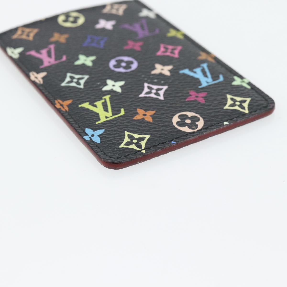 LOUIS VUITTON Monogram Multicolor Etui Miroir Mirror Black M92651 Auth 178885A