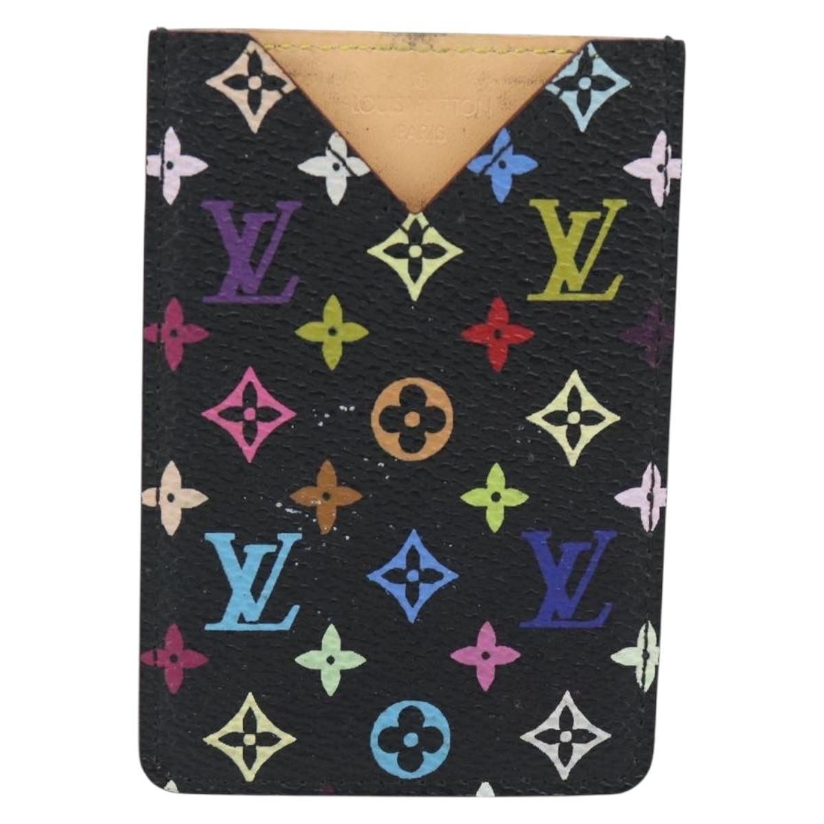 LOUIS VUITTON Monogram Multicolor Etui Miroir Mirror Black M92651 Auth 178885A