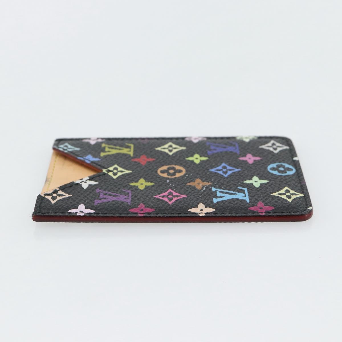 LOUIS VUITTON Monogram Multicolor Etui Miroir Mirror Black M92651 Auth 178885A