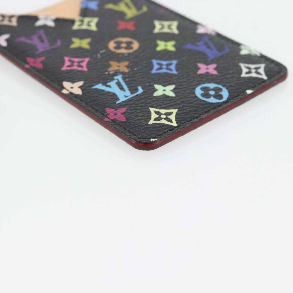 LOUIS VUITTON Monogram Multicolor Etui Miroir Mirror Black M92651 Auth 178885A