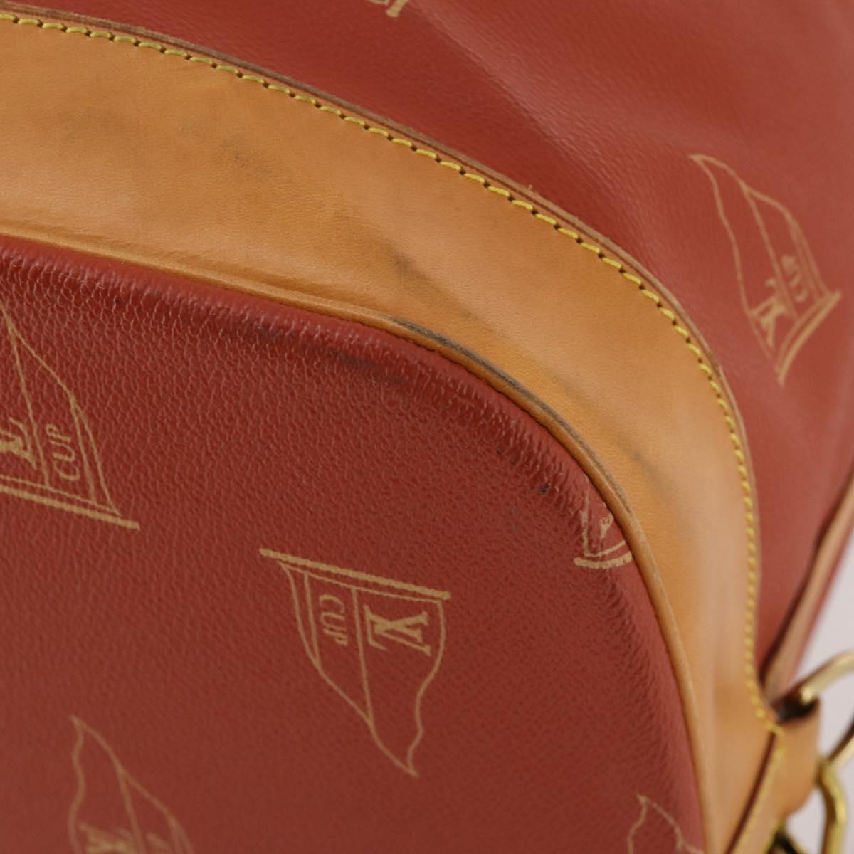 LOUIS VUITTON LV Cup Suck Marine Bag PVC Leather Aboganie M80022 LV Auth 178901
