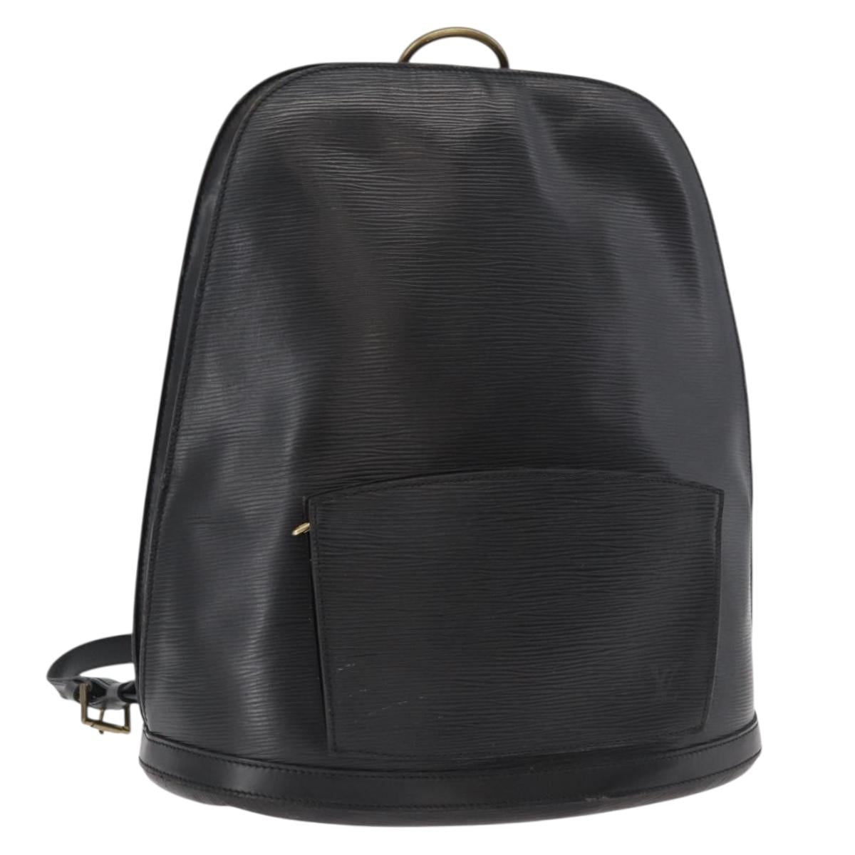 LOUIS VUITTON Epi Gobelins Backpack Black M52292 LV Auth 178907