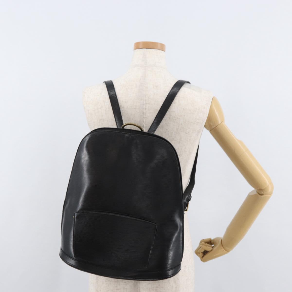 LOUIS VUITTON Epi Gobelins Backpack Black M52292 LV Auth 178907