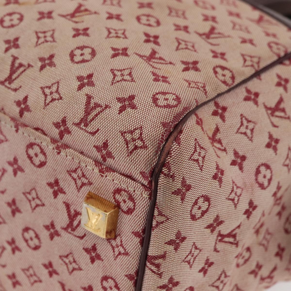 LOUIS VUITTON Monogram Mini Josephine GM Hand Bag Red M92213 LV Auth 178965