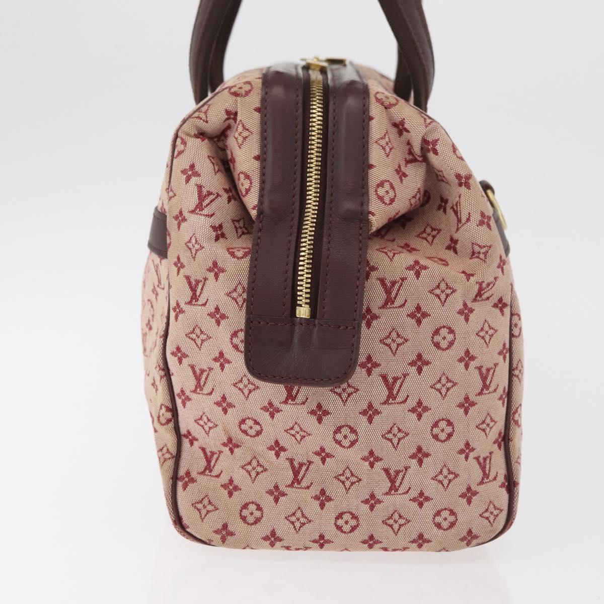 LOUIS VUITTON Monogram Mini Josephine GM Hand Bag Red M92213 LV Auth 178965