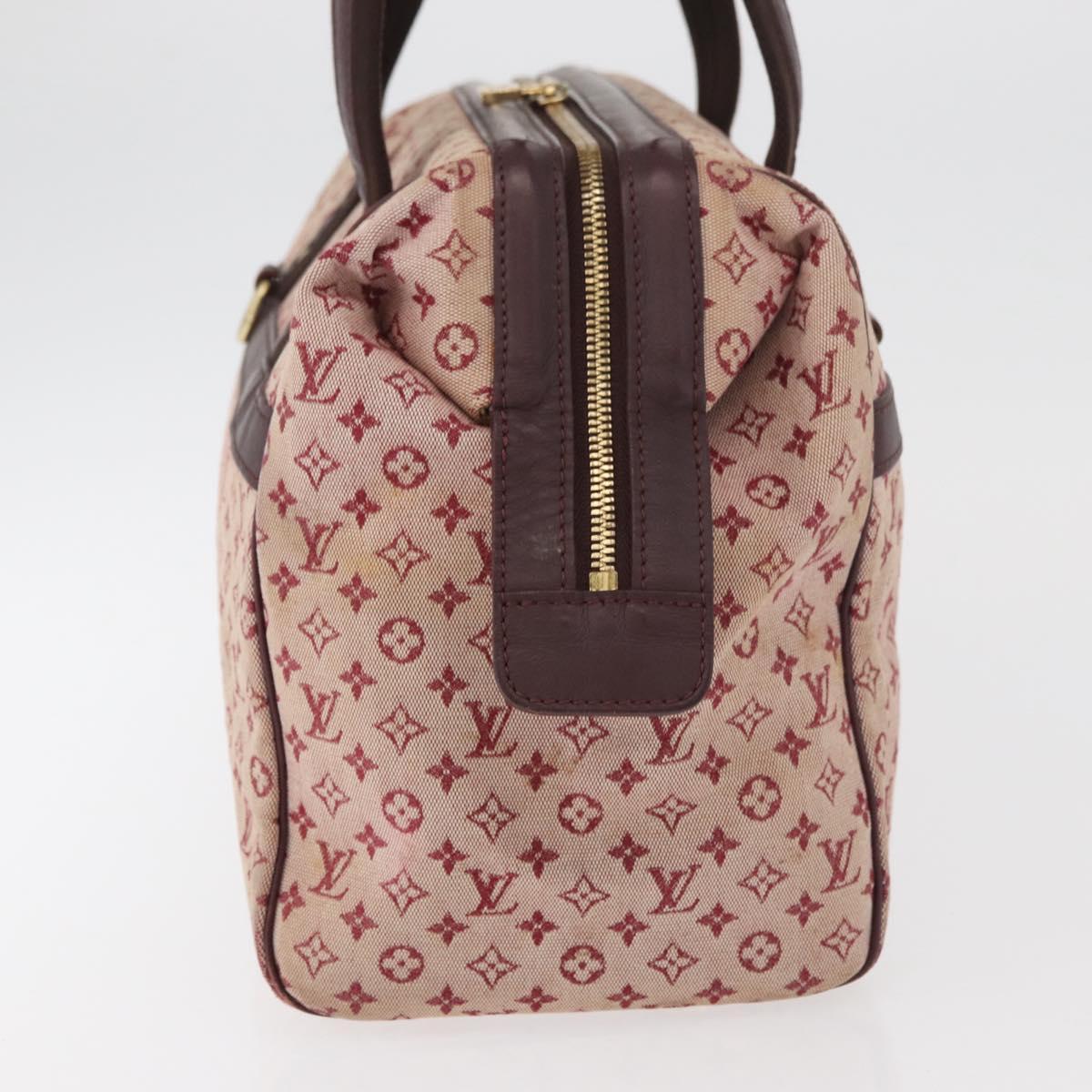 LOUIS VUITTON Monogram Mini Josephine GM Hand Bag Red M92213 LV Auth 178965
