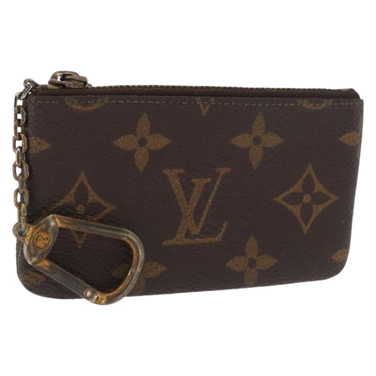 LOUIS VUITTON Monogram Pochette Cles Coin Purse M62650 LV Auth 178975